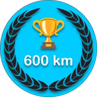 600 km
